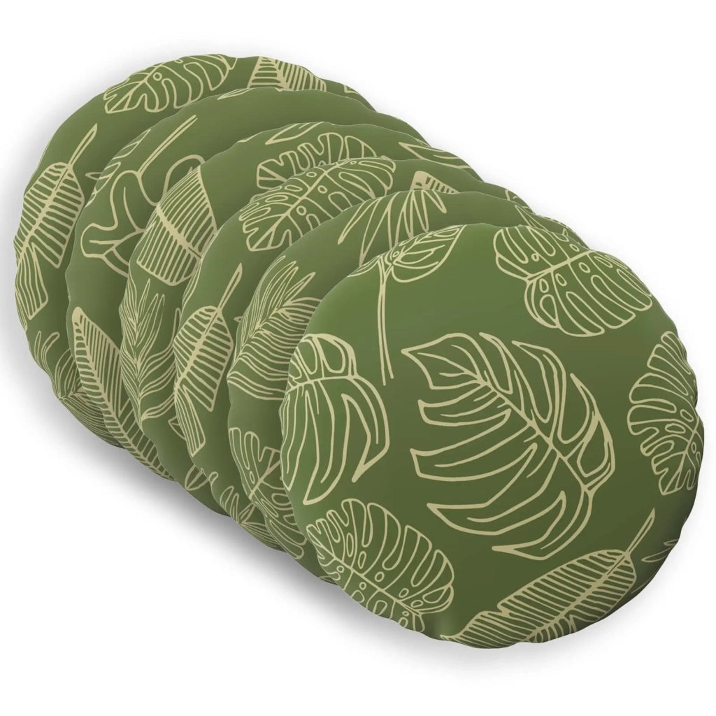 Federa 6 pcs HEERLEN Design a foglia Ø 30 cm Poliestere 922036