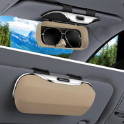 Supporto per occhiali da sole per parasole - Accessorio auto - Per camion e sedan - Beige