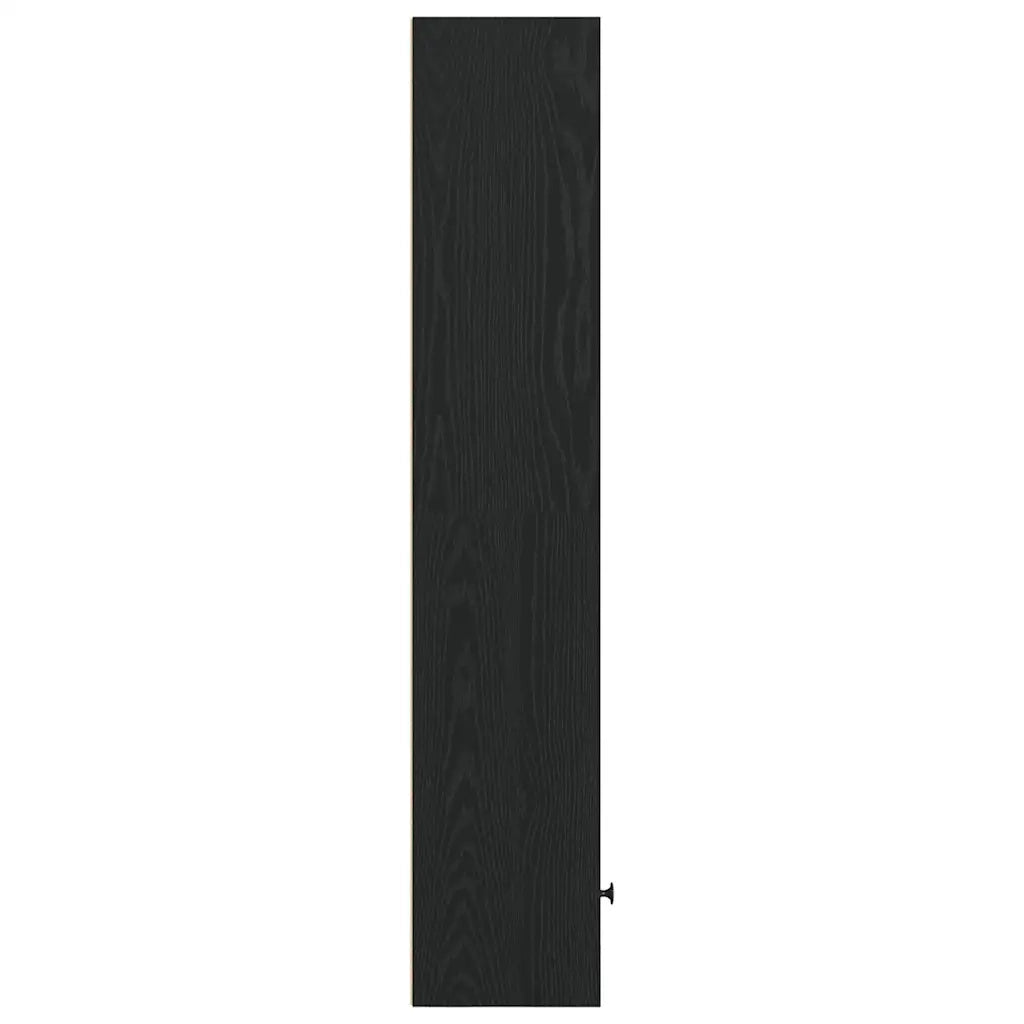 Libreria Rovere Nero 31x24x127 cm in Legno Multistrato 860347
