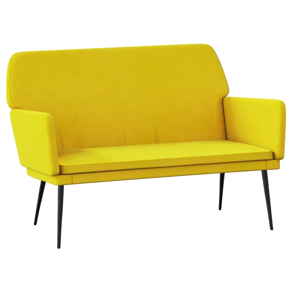 Panca/panca 108 x 79 x 79 cm velluto giallo 02_0010623