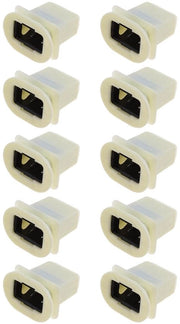 Sedile posteriore supporto cuscino portata dietro - 10 pezzi - Plastica - Conforme a Audi - Bianco e nero - Adatto per A4