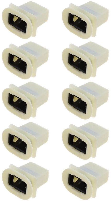 Sedile posteriore supporto cuscino portata dietro - 10 pezzi - Plastica - Conforme a Audi - Bianco e nero - Adatto per A4