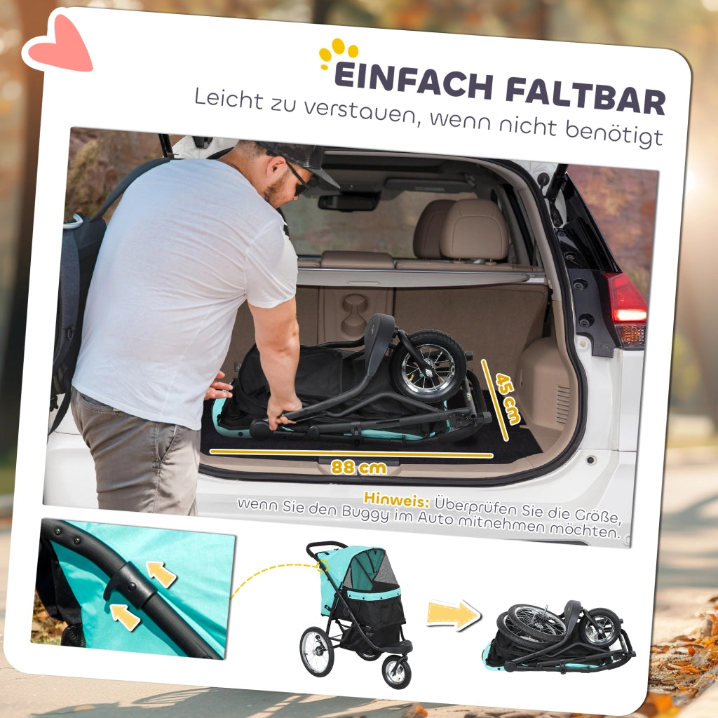 Carrello per Animali Domestici ¨C zephmum ¨C Turchese