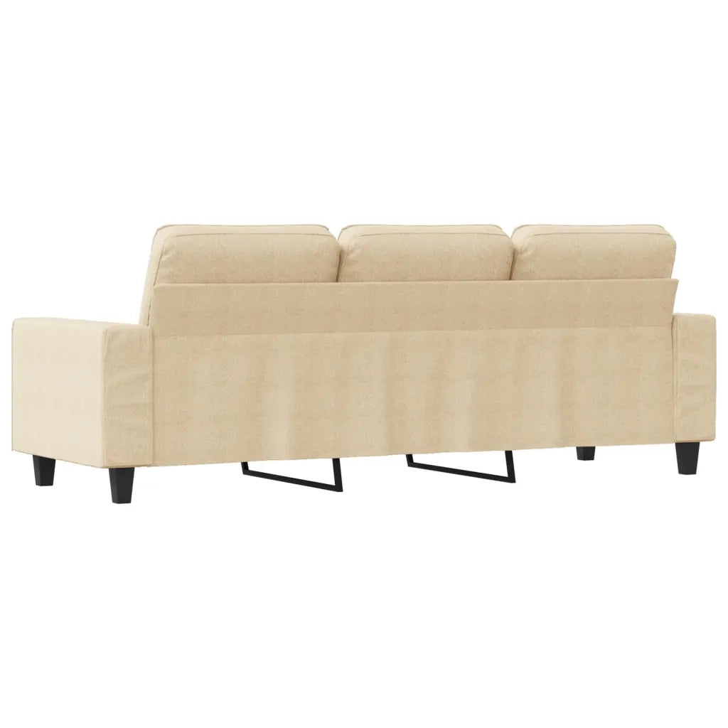 Divano | Divano da soggiorno | Sofa a 3 Posti Crema 180 cm in Tessuto