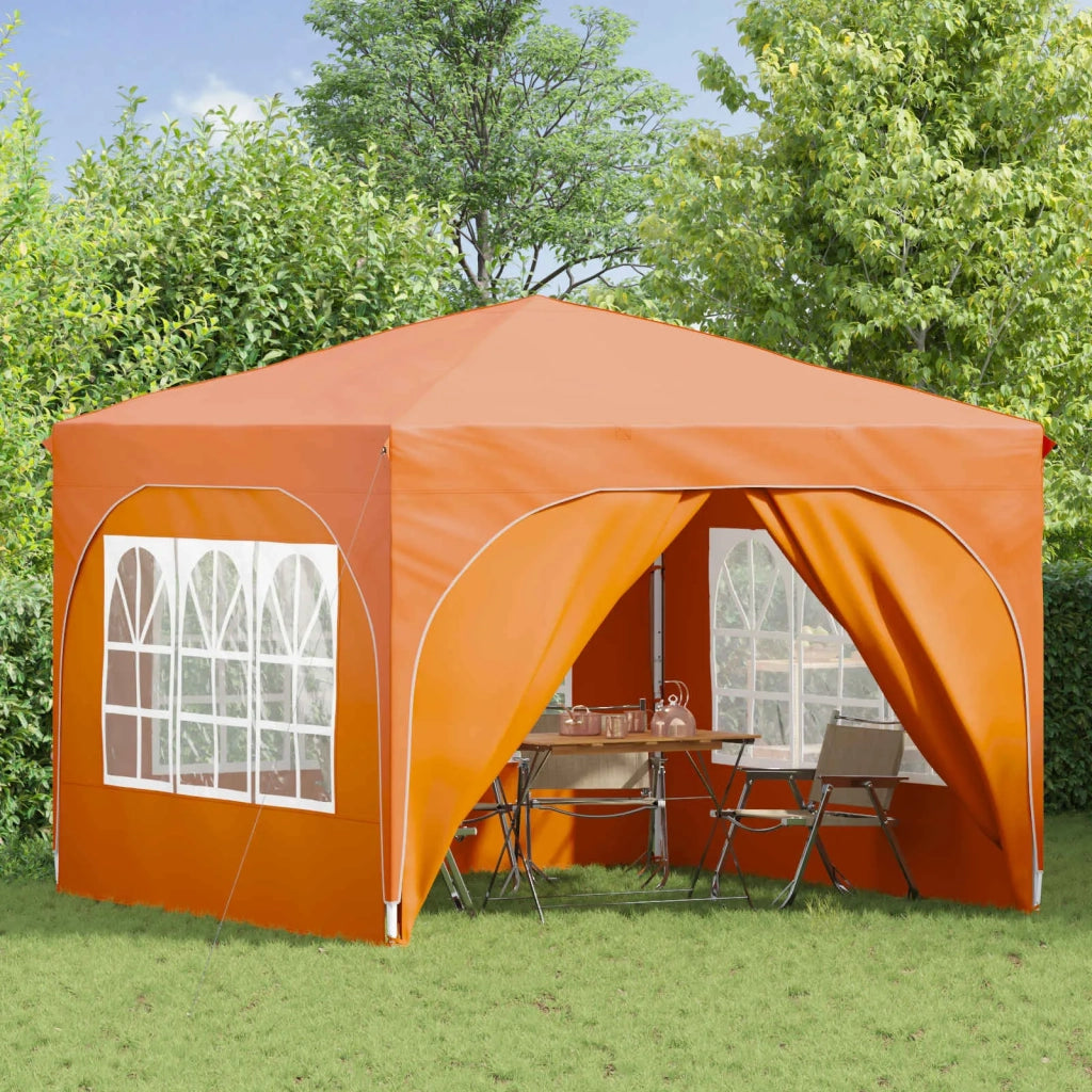 Tenda per feste a pop-up 290 x 290 x 245 cm Arancione 42019877