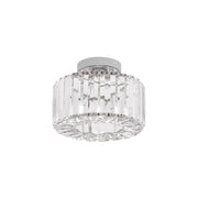 Plafoniera Vetro glamour vetro tonda cromata E27 Light Prestige