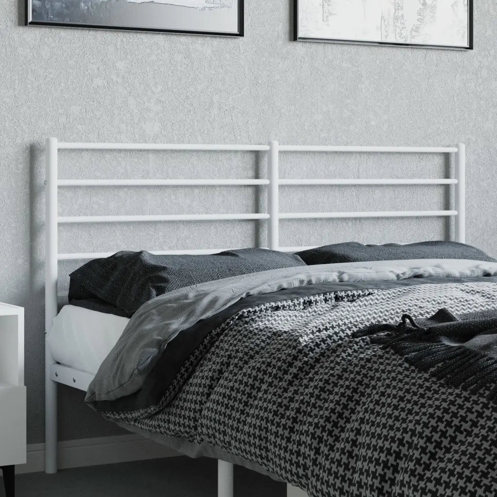 Testiera | Testata di Ricambio in Metallo Bianco 160 cm