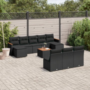 Set Divani da Giardino 11 pz con Cuscini in Polyrattan Nerocod mxl 112470
