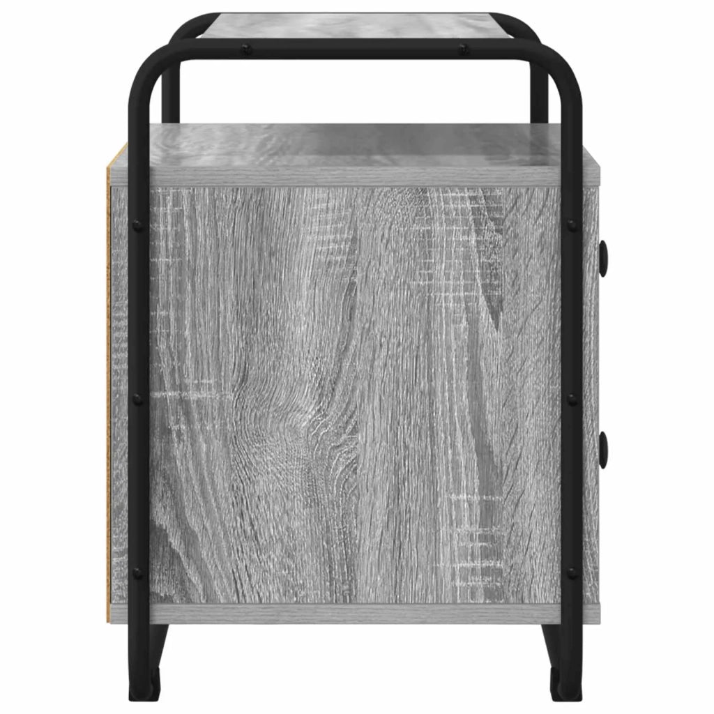 Armadio da Notte 2 pz Sonoma grigio Legno ingegnerizzato 8007630