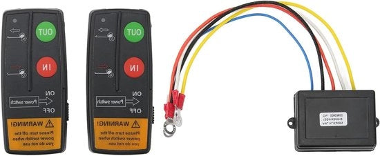 Kit di Controllo a Cavo Senza Filo per Viti a 75ft di Raggio 12V 24V Sensibilità Alta Manuale per Veicoli ATV Camion