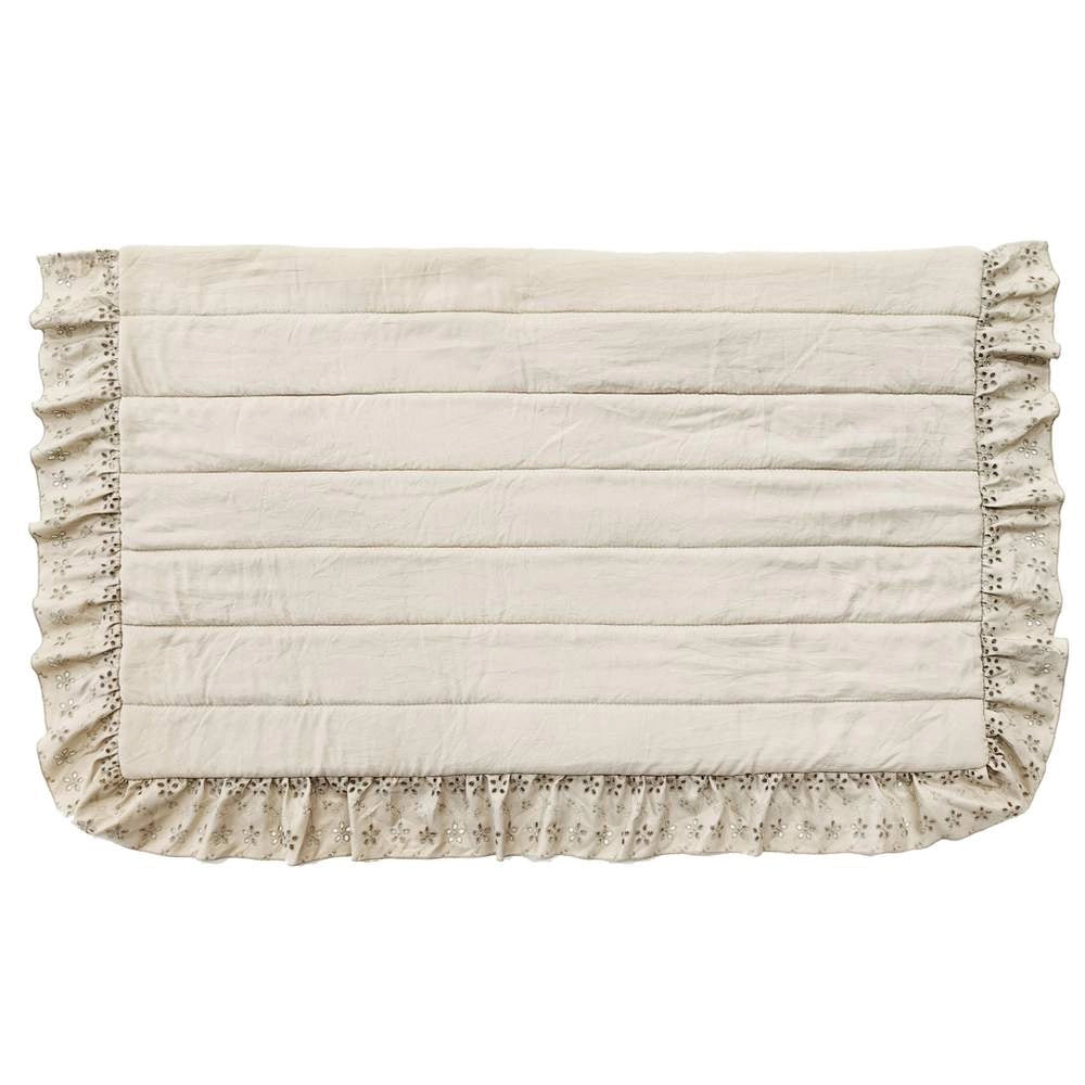 Set 2 Copriguanciali Beige Acquarello di Sangallo Blanc Mariclò