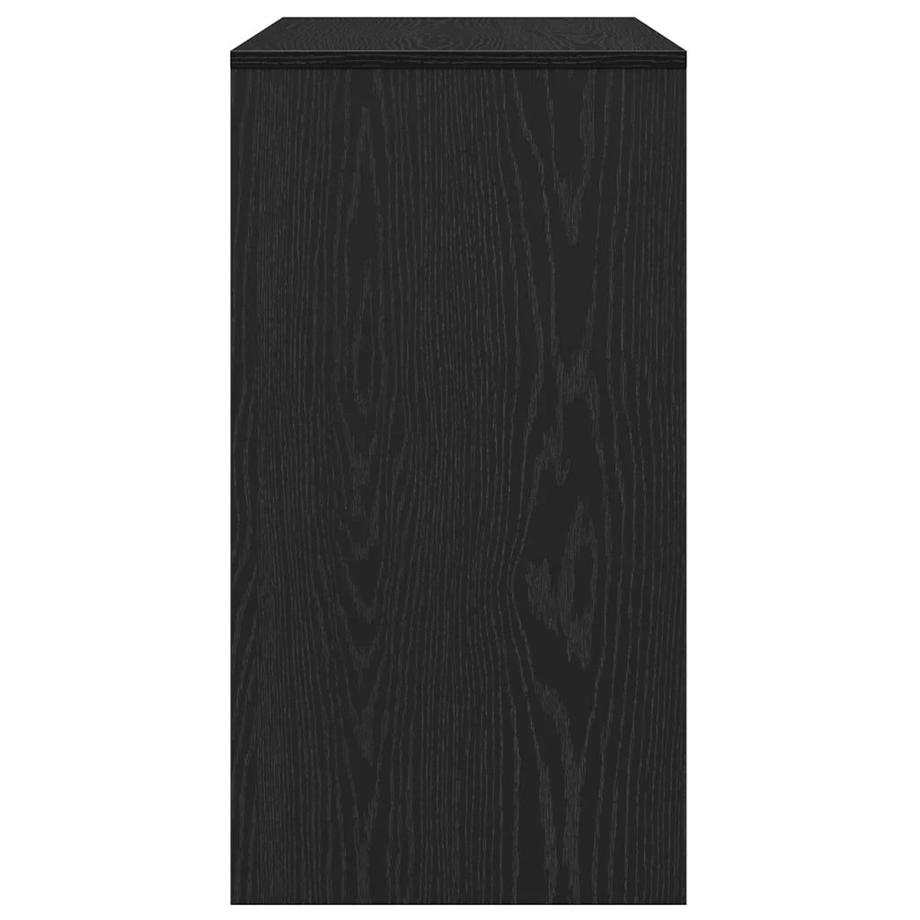 Tavolino Consolle Rovere Nero 89x41x76,5cm Legno Multistrato