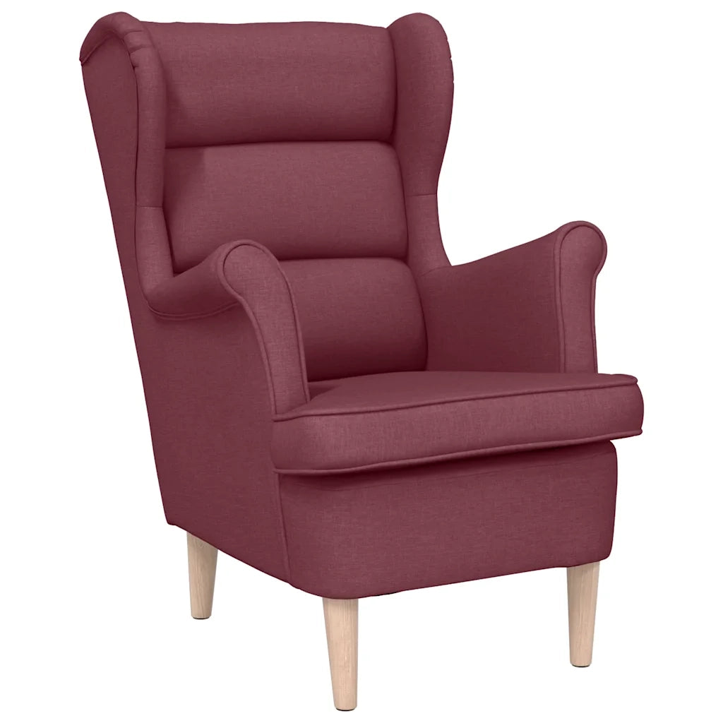 Divano Sedia-Poltrona Rosso Vino 74x84x100 cm in Tessuto