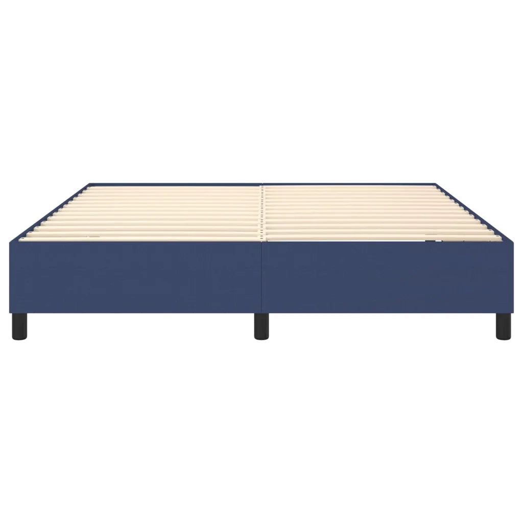Struttura Letto a Rete a Molle-Giroletto Blu 180x200 cm in Tessuto 782837