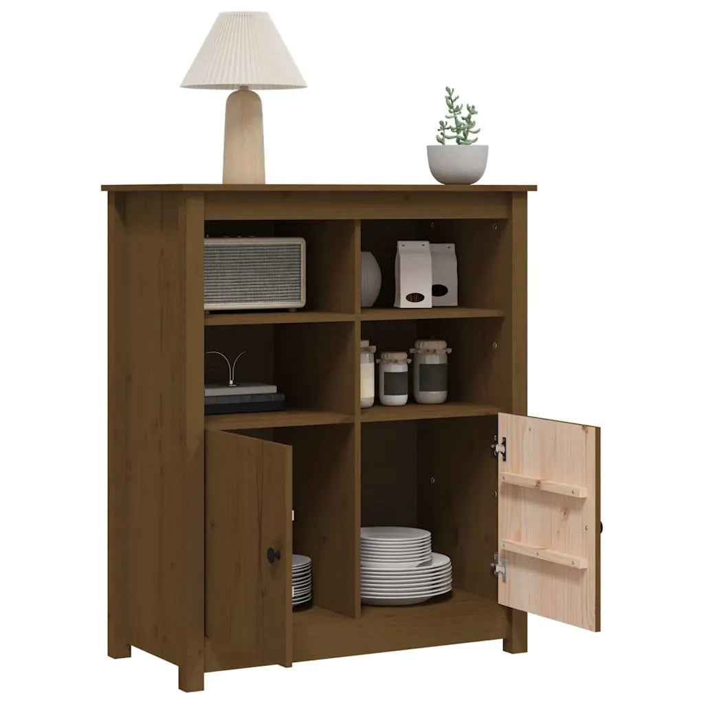 Credenza Miele 83x41,5x100 cm in Legno Massello di Pino cod mxl 25766