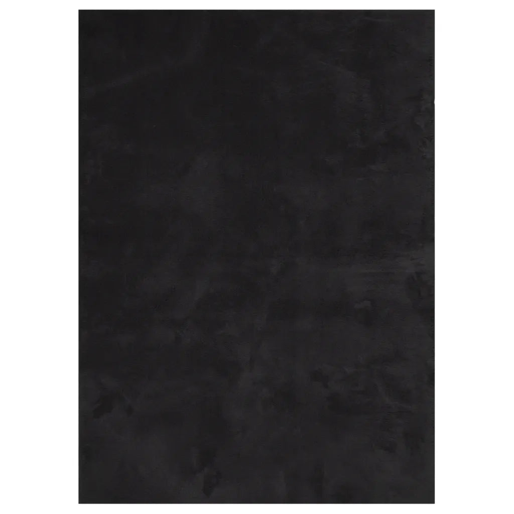 Tappeto del soggiorno | Tappeto a Pelo Corto HUARTE Morbido e Lavabile Nero 200x280cm