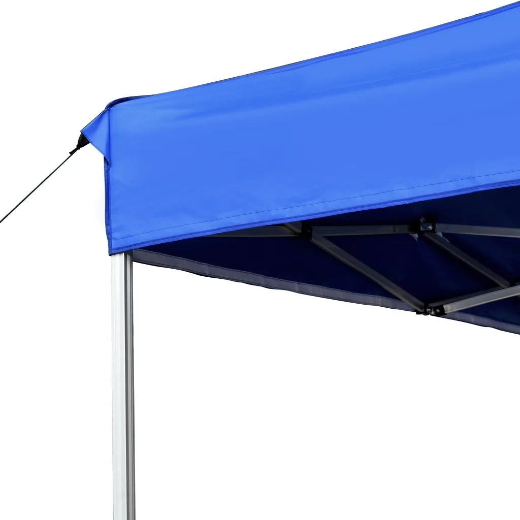 Gazebo | Pergolato Professionale Pieghevole Alluminio 4,5x3 m Blu