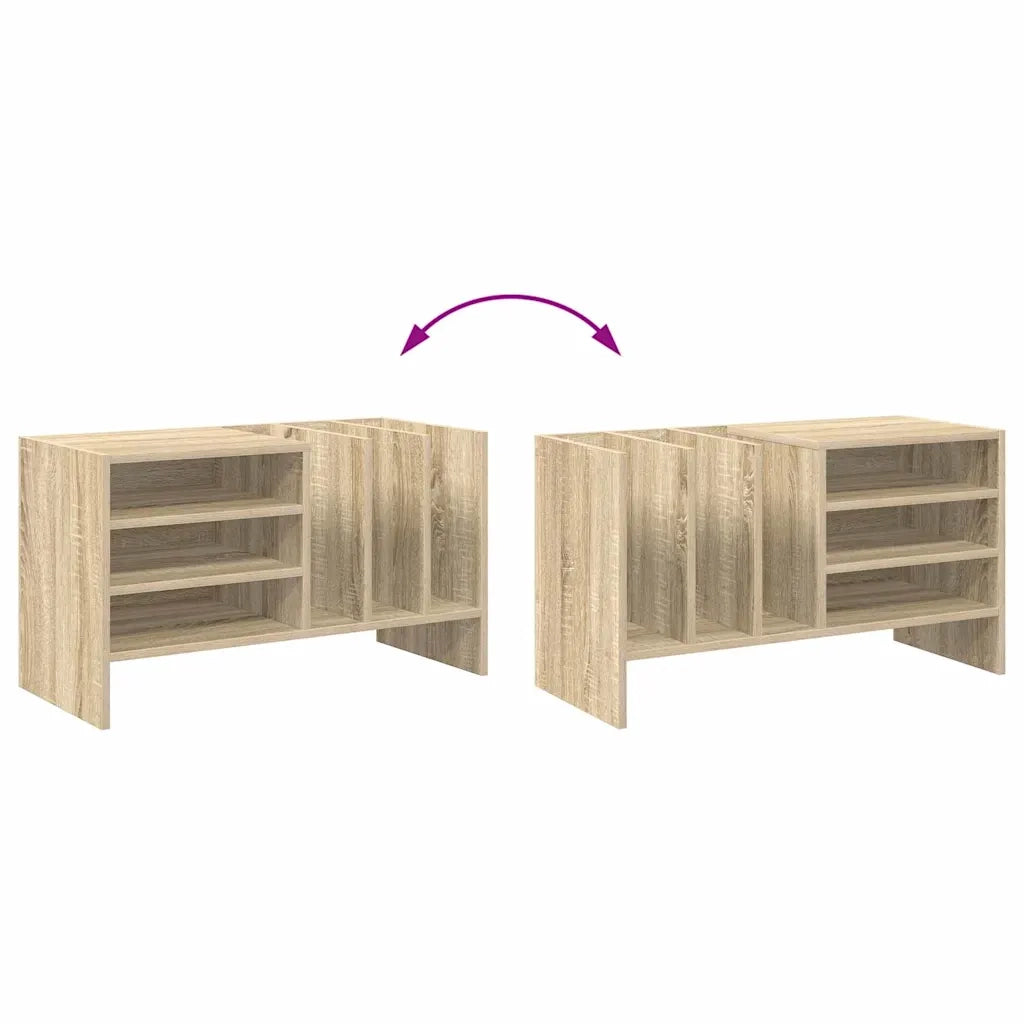 Mobile porta vinili Rovere Sonoma 78.5 x 35 x 45 cm 891074