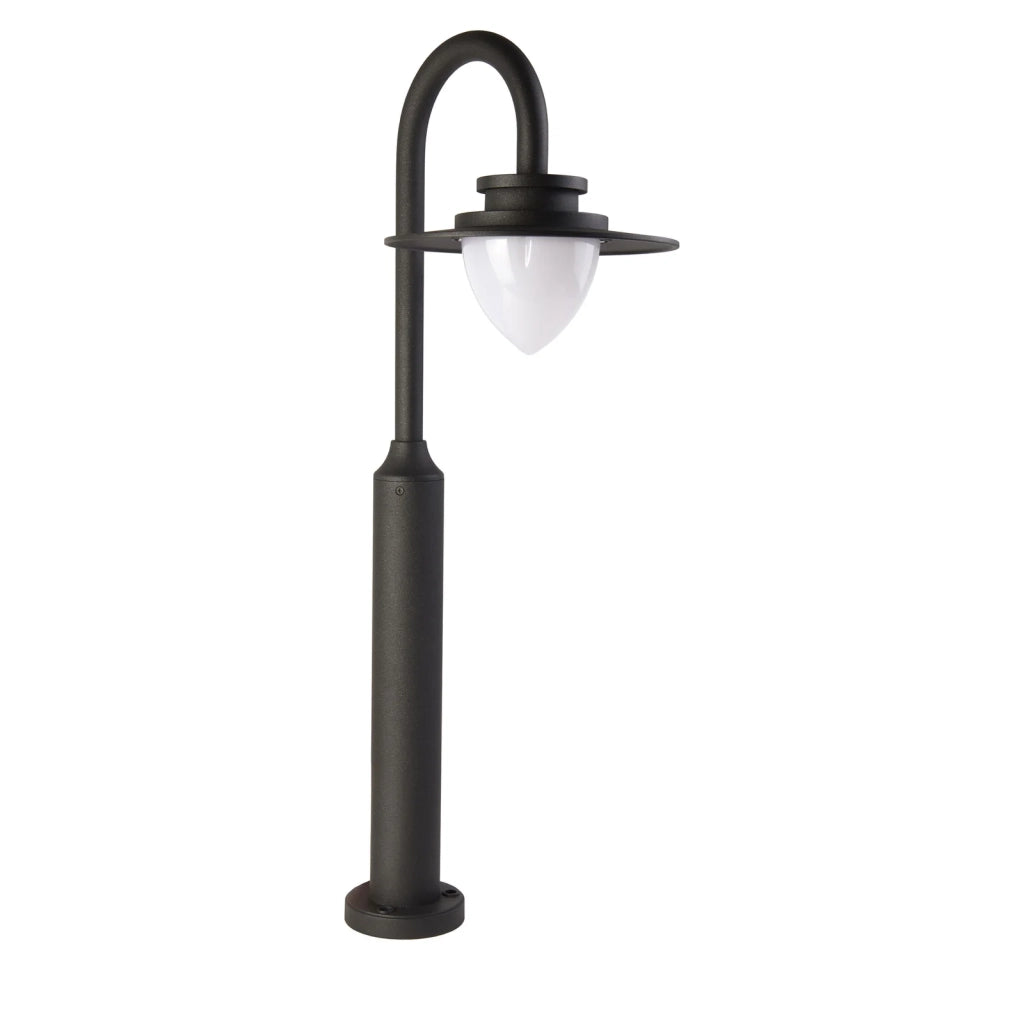 Lampione Vintage - Decò Texas Alluminio Grigio Policarbonato Led 9W 3000K
