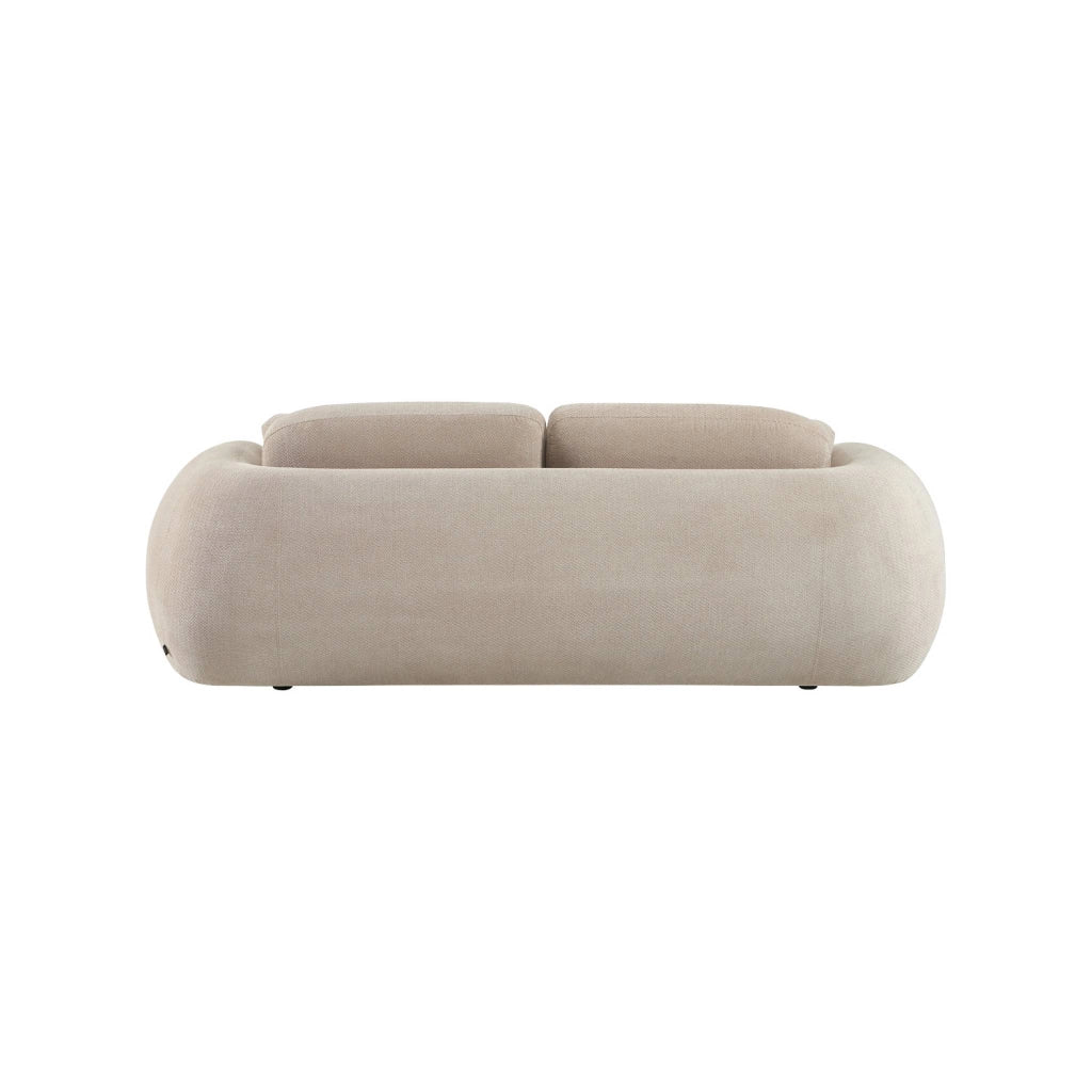 Divano in tessuto chenille, 3 posti, beige
