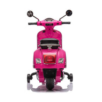 Moto Elettrica per Bambini Licenza Piaggio Vespa GTS Super 102x51x76 cm Batteria 12V Rosa