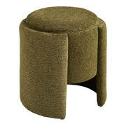 Pouf Walsdorf, Verde, Tessuto, 42x42x44 cm