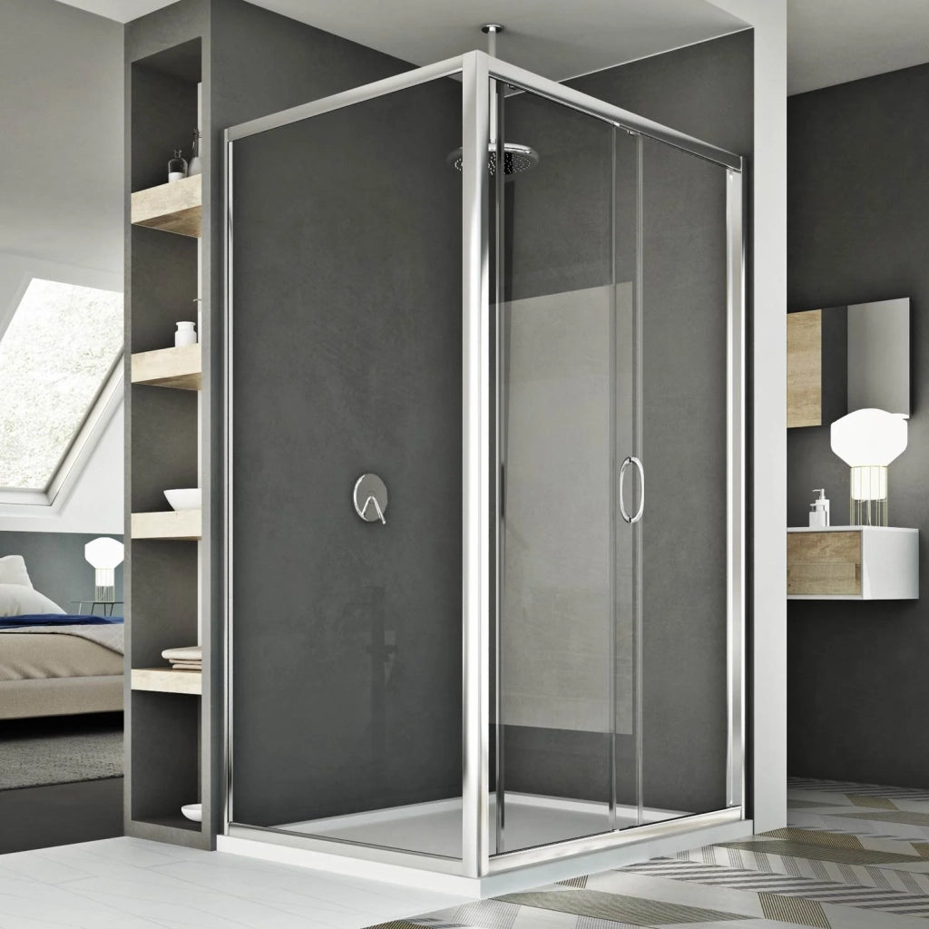 Box Doccia 80x120 CM H185 trasparente mod. Replay Duo 1 Anta