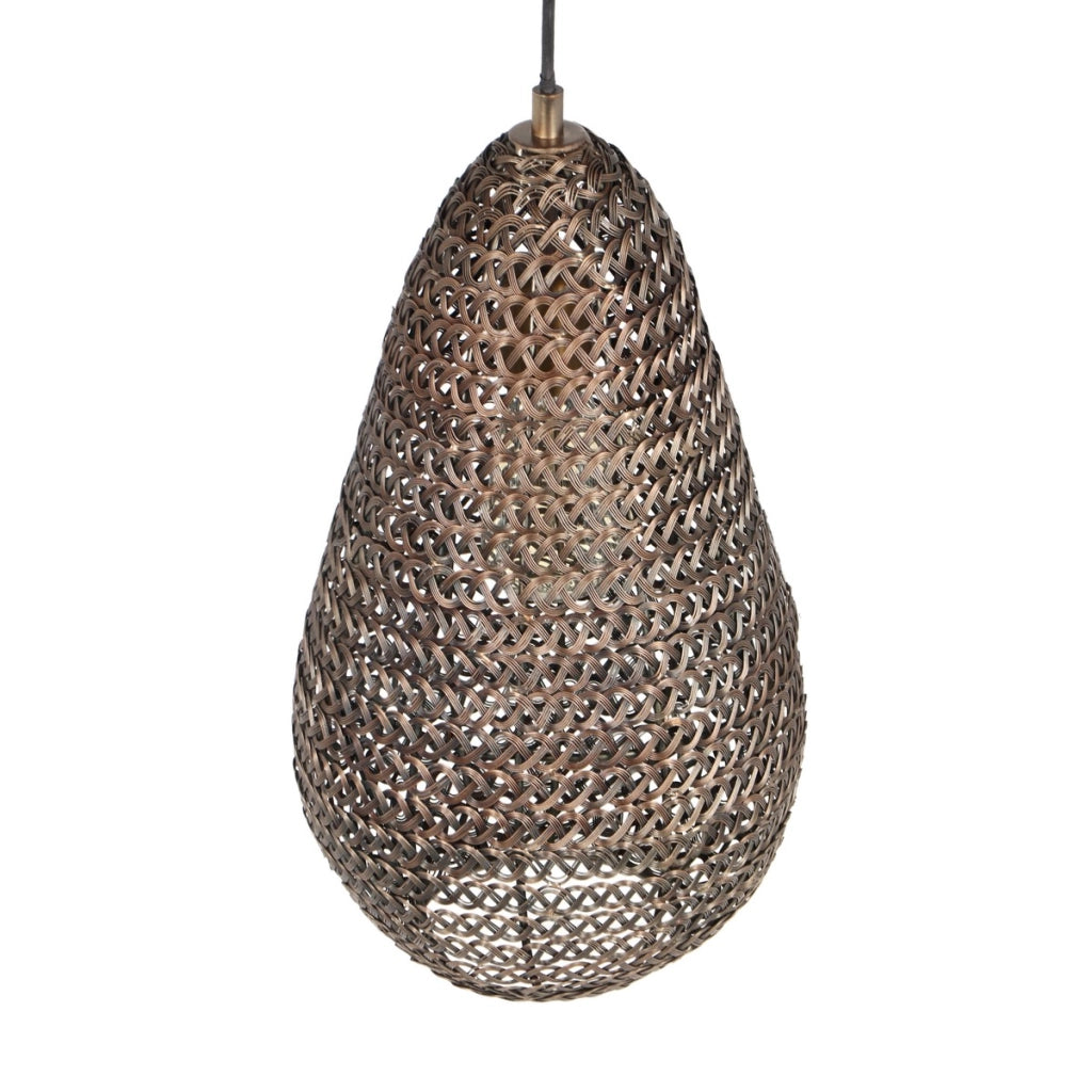 Lampada a sospensione Trio Ziva metallo ottone E27 10W