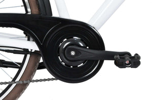 City bike donna 28" alluminio forcella ammortizzata  10.4 ah Bianca - F.LLI SCHIANO