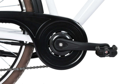 City bike donna 28" alluminio forcella ammortizzata  10.4 ah Bianca - F.LLI SCHIANO