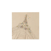 Quadro a olio Trip To Paris su tela 80x80 cm