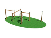 Labirinto 3210 Giochipark legno pino EN 1176 cm 414x215x200h acciaio zincato