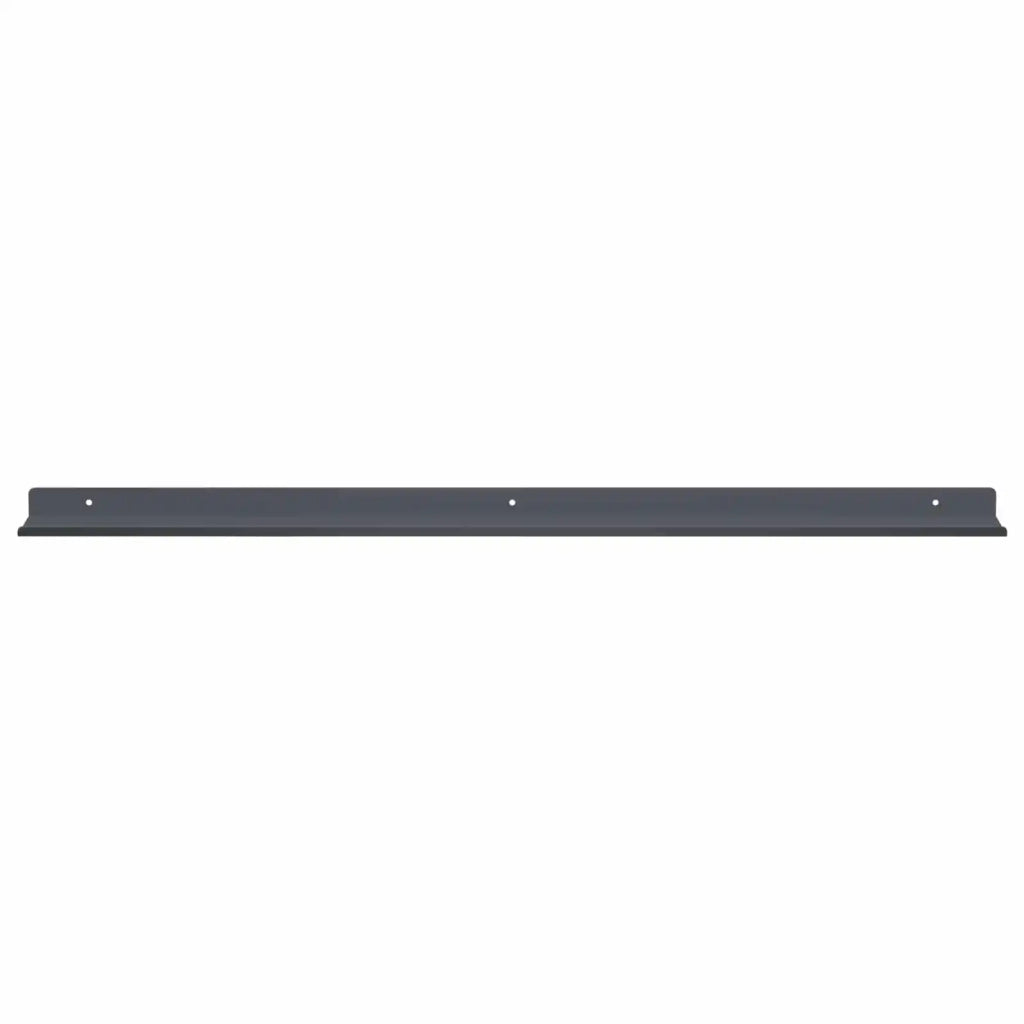 2 pz Mensola | Ripiano | Scaffale sospesa Antracite 80 x 9 x 2,5 cm Acciaio