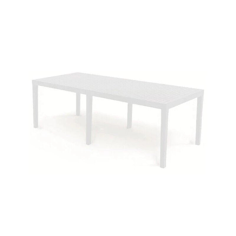 TAVOLO INDO DA ESTERNO ALLUNGABILE 220X90XH72 IN COLORE BIANCO