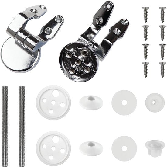 Braccio di sostegno per WC in acciaio inox, sospensioni per coperchi di toilette con viti, accessori