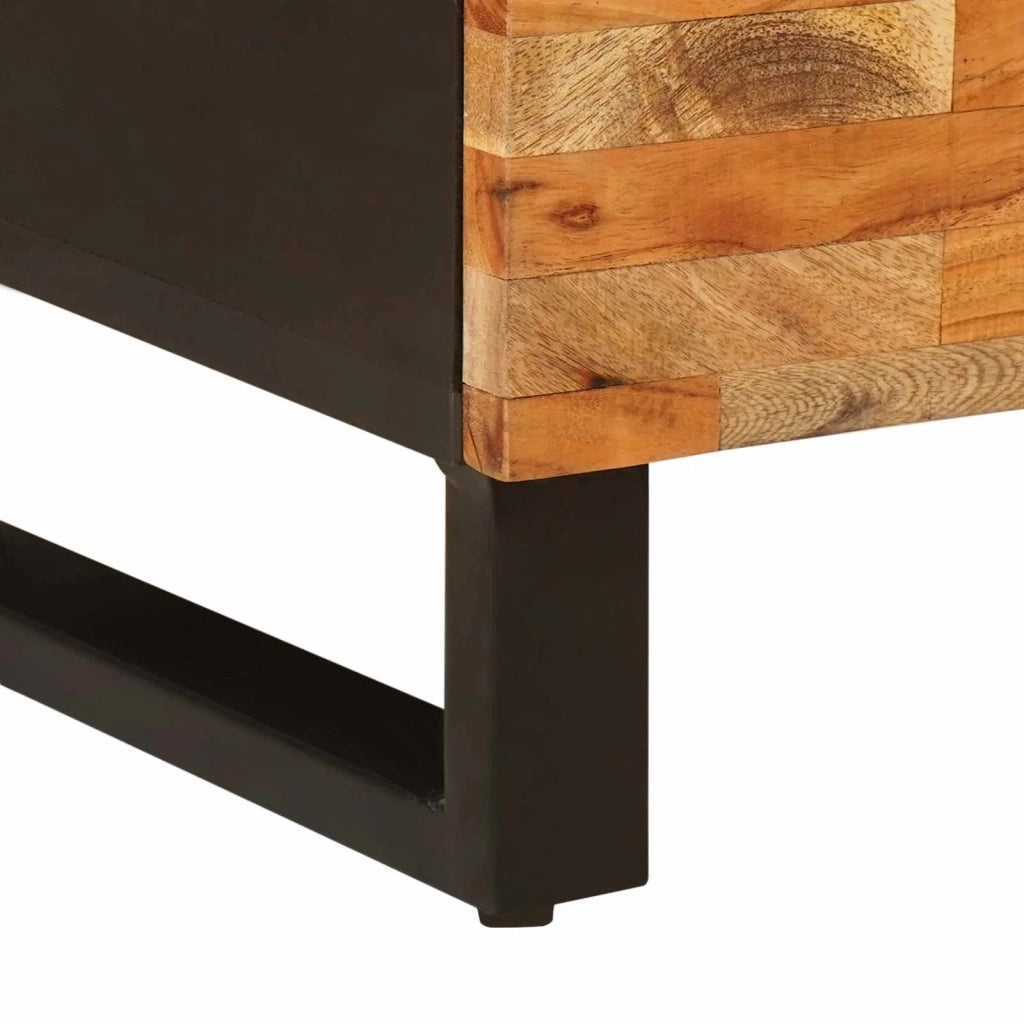 Mobile laterale | Tavolo laterale | Tavolino Marrone 90 x 33 x 75 cm Legno di mango massello