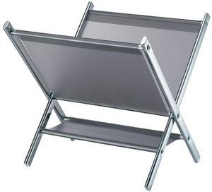 Portariviste in Acciaio 41,5x39,5x39 cm Fadi Cromato