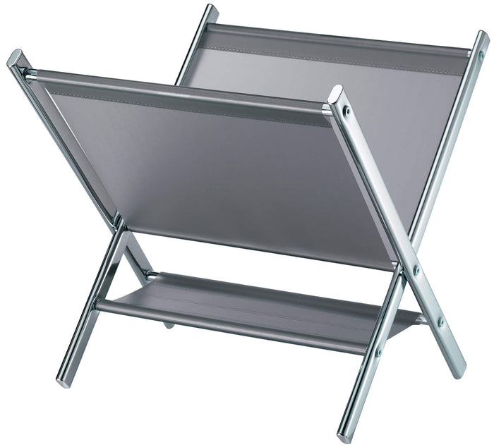 Portariviste in Acciaio 41,5x39,5x39 cm Fadi Cromato