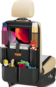 Organizzatore autoaggiustabile per sedile posteriore - Contenitore per tablet - Borse per giocattoli - Impermeabile - Protezione per sedile posteriore - Nero 1 pezzo Organizzatore per auto