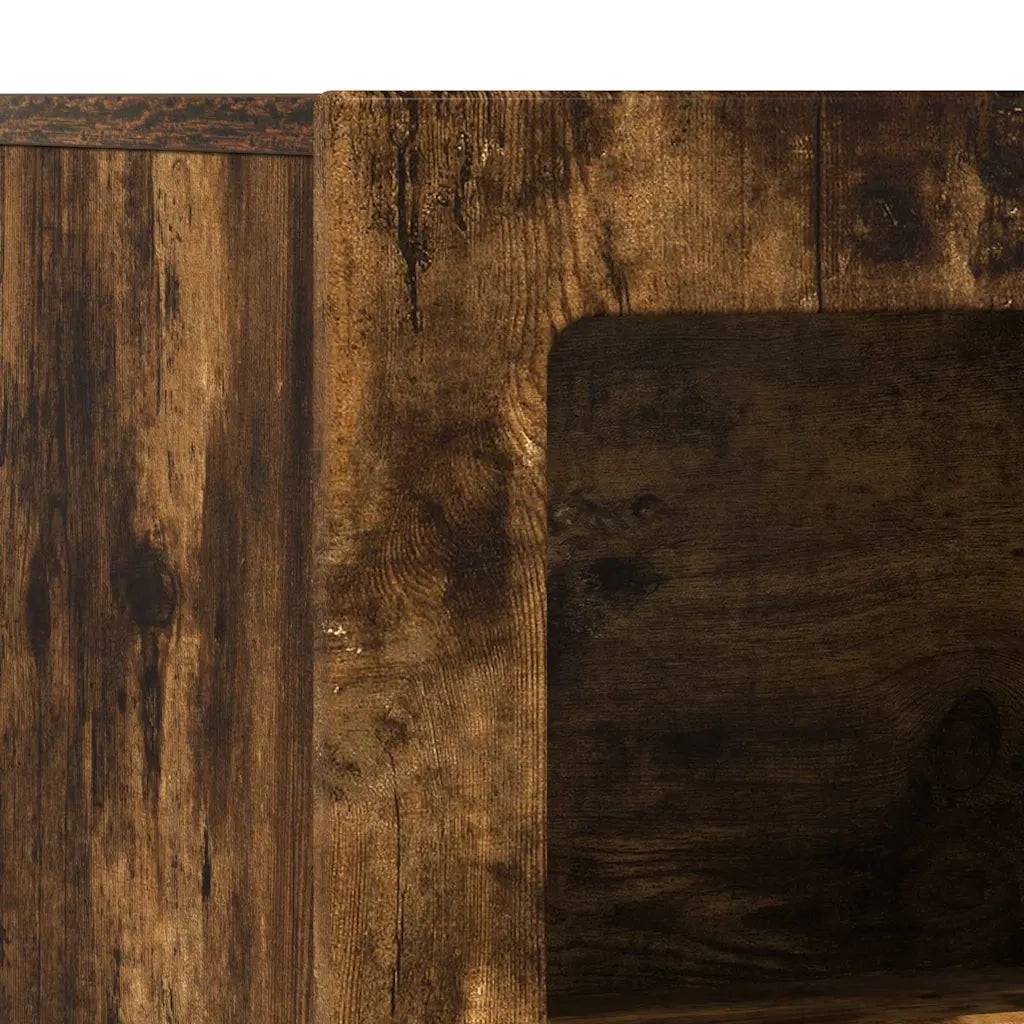 Credenza Rovere fumé 80.5 x 35 x 59 cm Legno multistrato