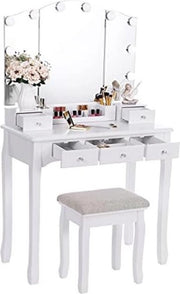 Tavolo da trucco con specchio - Bianco 

Modello: Kaptafel Met Spiegel 
Codice prodotto: (inserire codice prodotto)