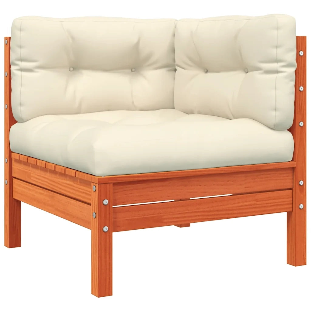 Divano da Giardino con Cuscini e Poggiapiedi 3 Posti 838174