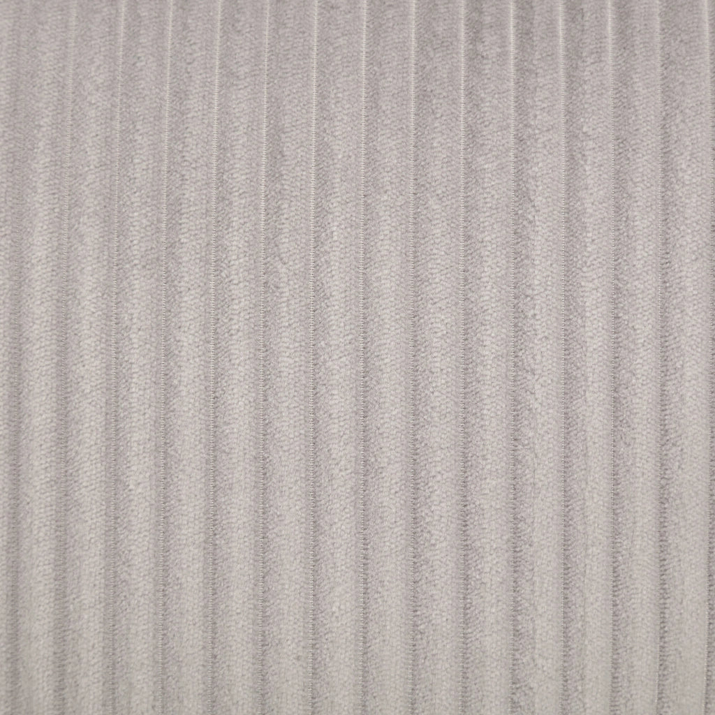 Divano letto modulare con chaise longue reversibile, contenitore e tessuto in corduroy grigio chiaro