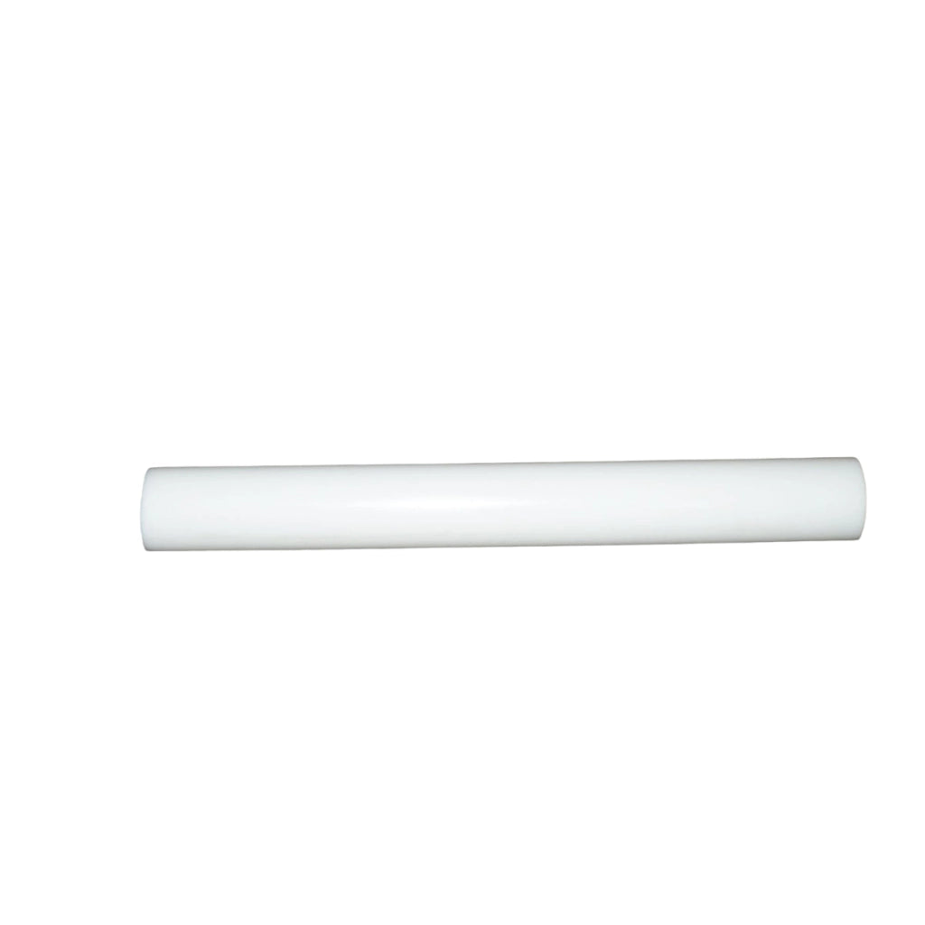 Barra di poliammide, poliossimetilene-poliacetale POM bianca 1000x120mm 14.5 Kg.