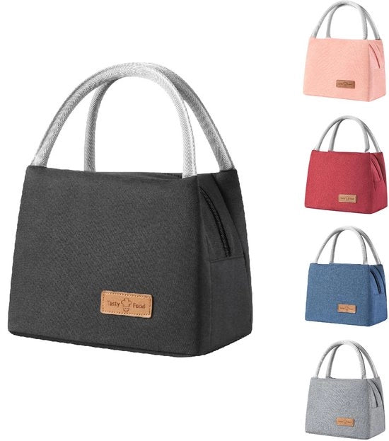 Zaino Insolato 8,2L, Zaino Opvougbile, Borsa per Picnic, Viaggio, Lavoro, Scuola, Campeggio, Escursione (Nero)