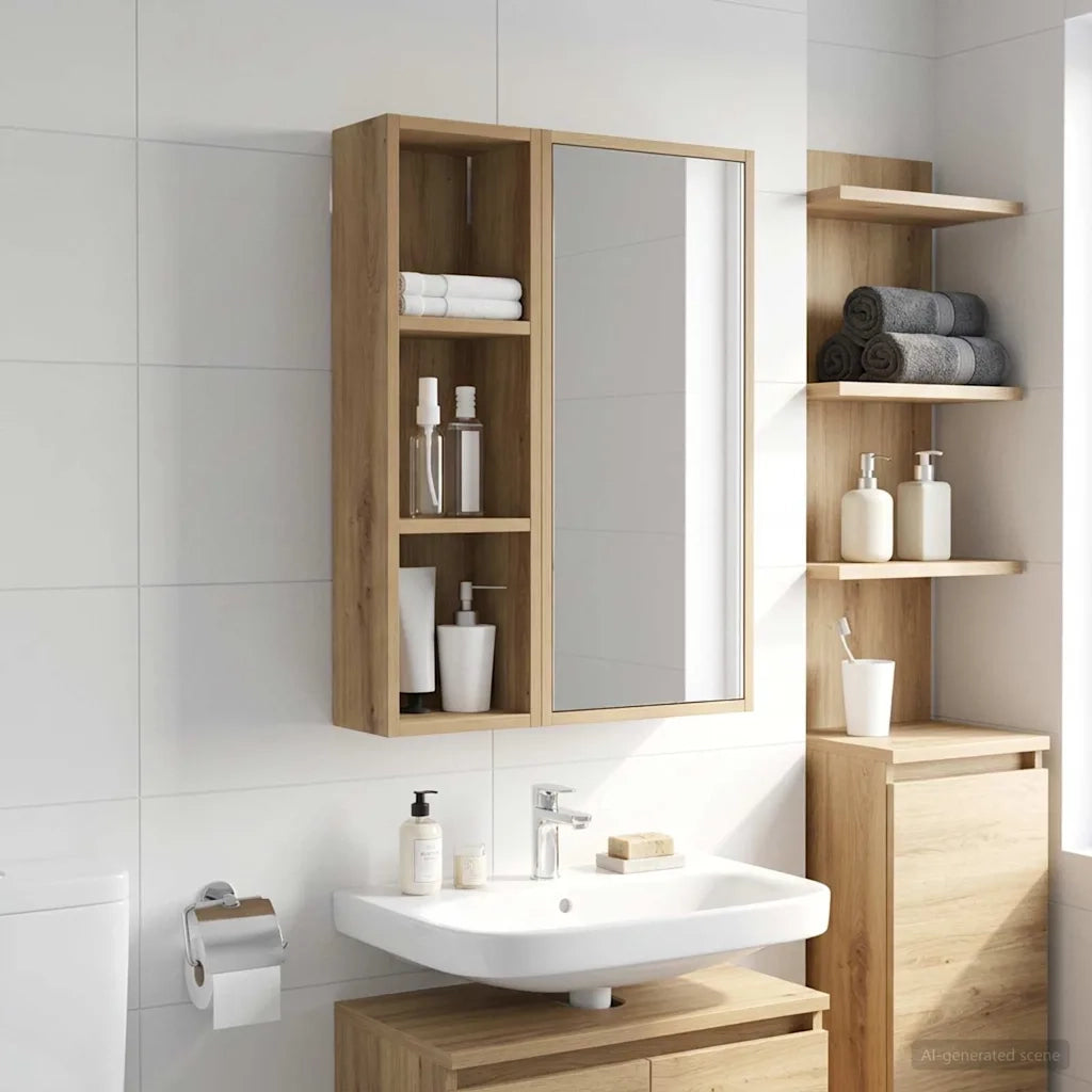 Armadio da bagno a muro Rovere Artigianale 20 x 14 x 70 cm