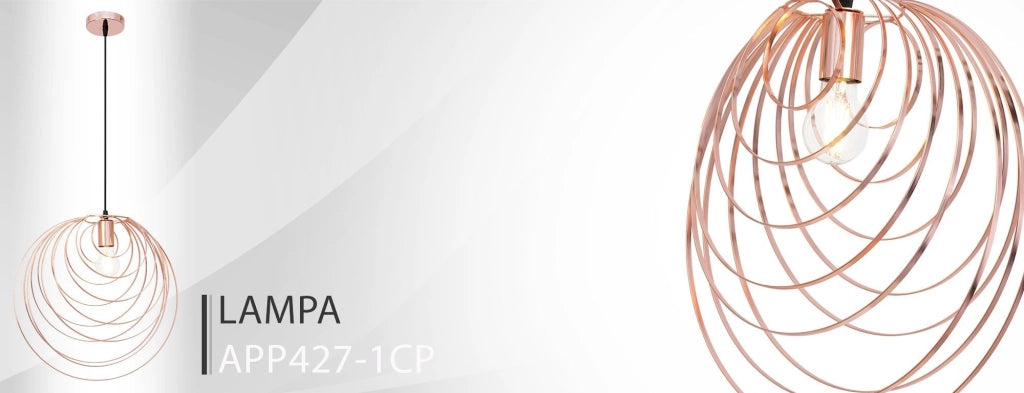 Lampada Da Soffito Geometrico Rose Gold APP427-1CP