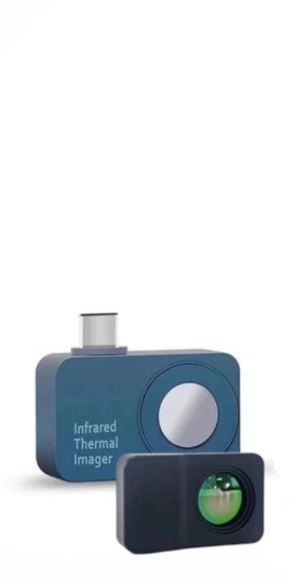 Camera a Immagine Termica per Smartphone - Camera Termica per Android - 550℃ Infraroto - 256x192 Pixel - Camera Thermica - Immagine di Calore - Smartphone