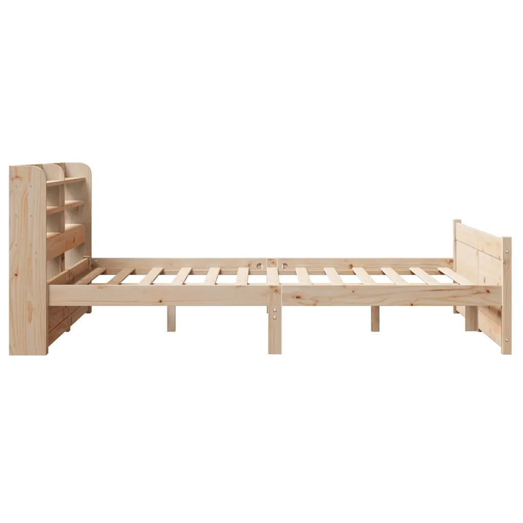 Giroletto con Testiera 140x200 cm in Legno Massello di Pino 3306762