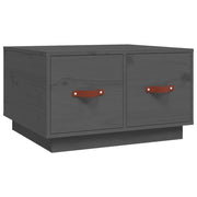 Tavolino da salotto | Tavolino da caff¨¨ | Tavolino da Soggiorno Grigio 60x53x35cm in Legno Massello di Pino